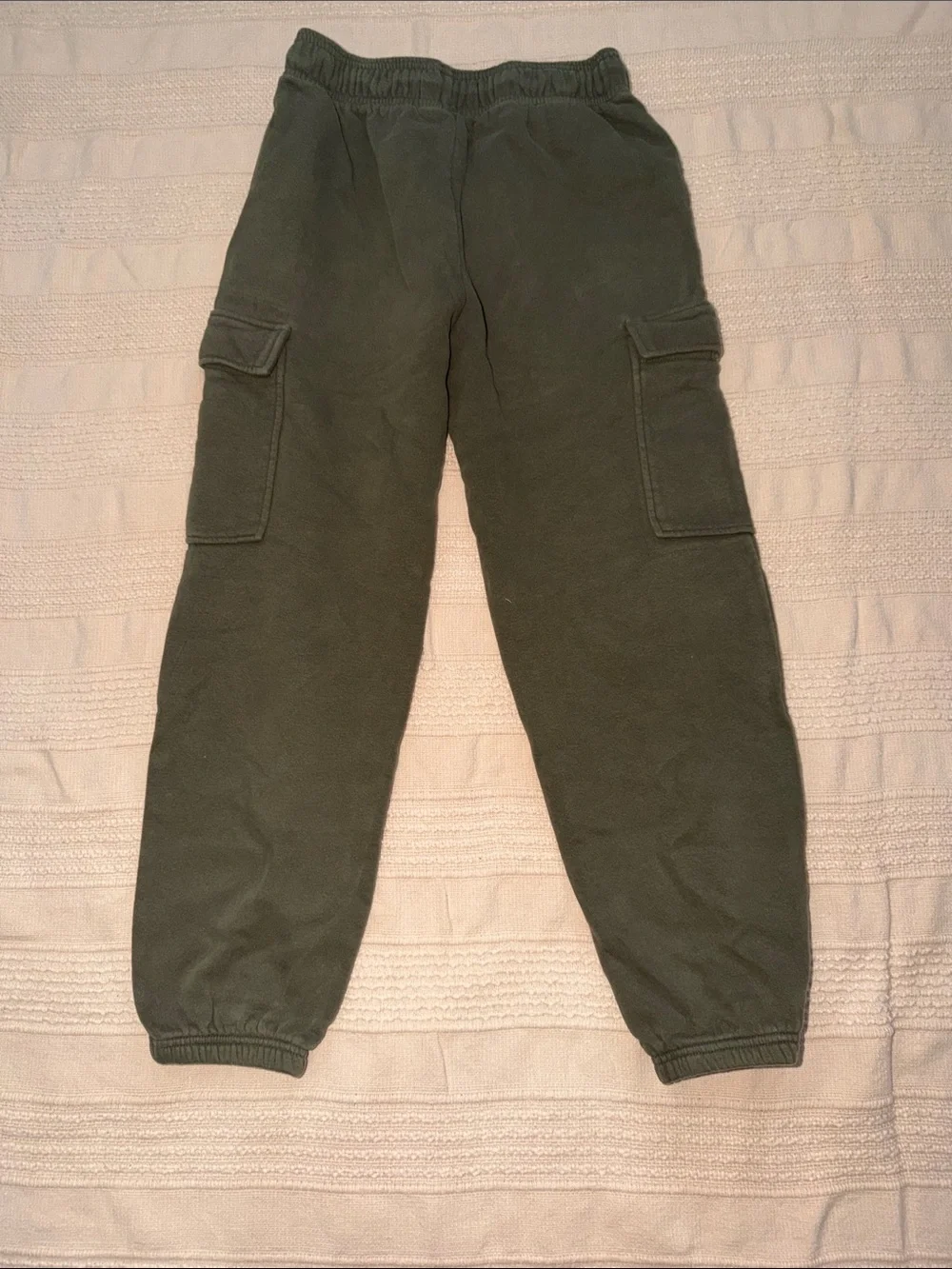 GAP Factory Kids Olive Cargo Joggers - Elastic Waist & Ankles